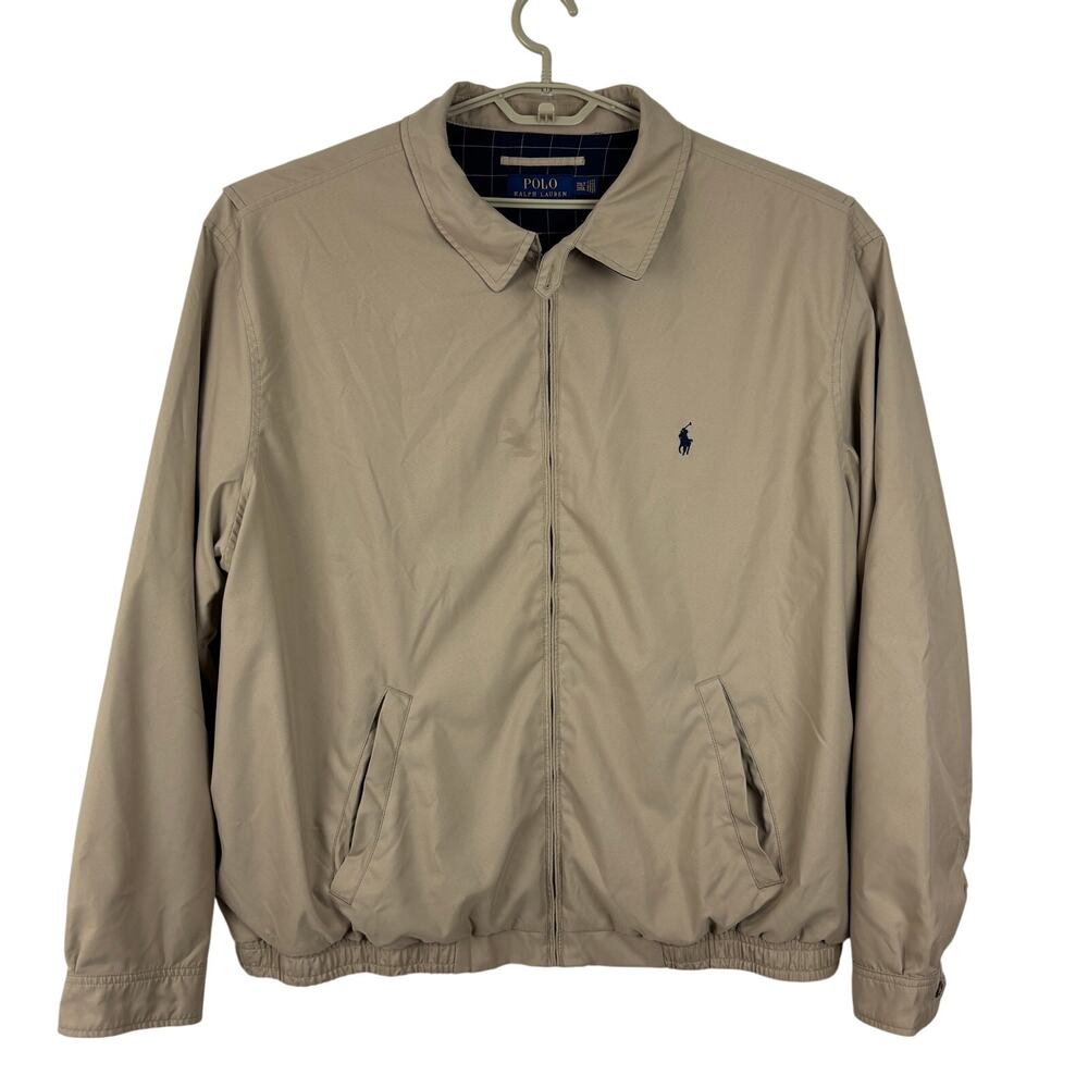 Polo Ralph Lauren Bi Swing Jacket Khaki Beige Tan 3XLT Tall *stain